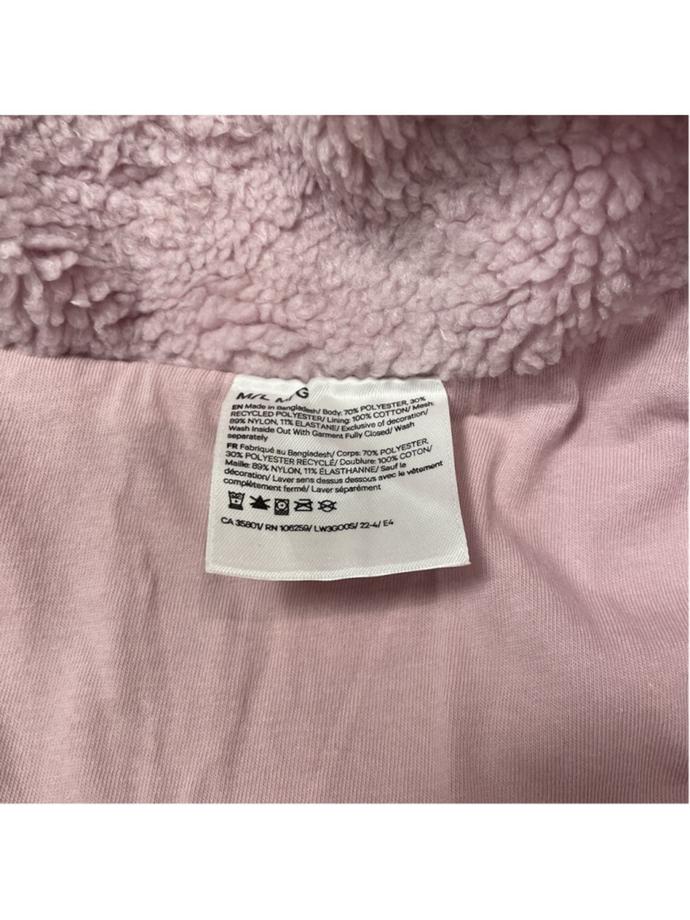 Lululemon Scuba Oversized Fleece Athleisure Funnel Neck 1/2 Zip Pink Peony M/L - Picture 7 of 8